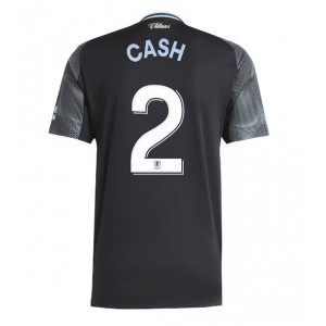 Aston Villa Matty Cash #2 Jalkapallovaatteet Vieraspaita 2025-26 Lyhythihainen